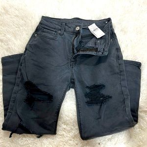 light black american eagle pants, size 00, new